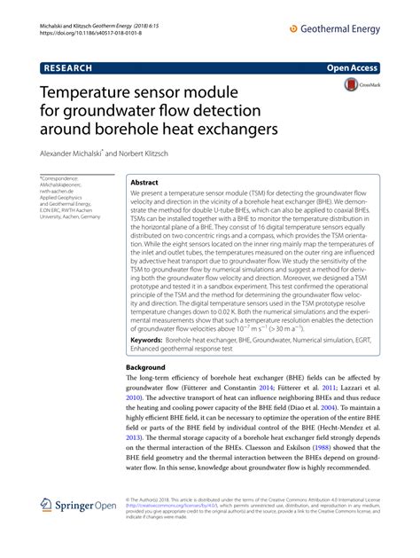 Image result for Geothermal Spring Temperature Sensor