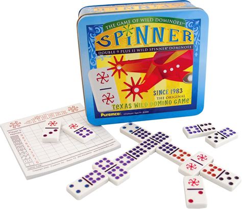 We Games Double Nine Dominoes Double Nine Domino Set With Spinners | 55 ...