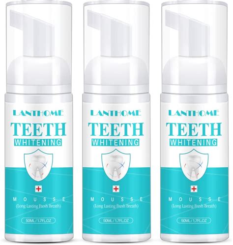 Amazon.com: Swissklip Teeth Whitening Foam | Mint Flavor Whitening ...