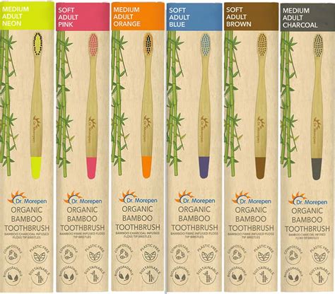 Buy DR. MOREPEN ORGANIC BAMBOO | ADULTS & KIDS | TOOTHBRUSH | 12 NO'S ...
