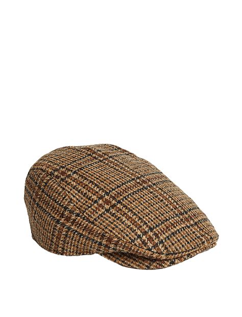 Buy Pure Wool Checked Flat Cap with Stormwear™ at Marks & Spencer
