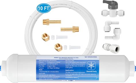 Amazon.com: Inline Water Filter Kit for Refrigerators with Ice Makers ...
