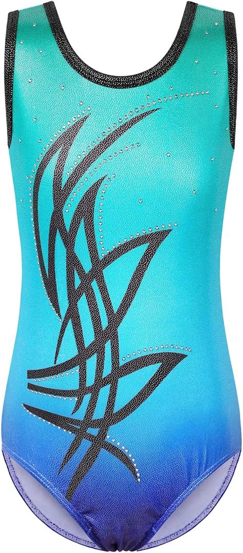 Buy BAOHULU Gymnastics Leotard Girls Shiny Diamond Ballet Dance One ...