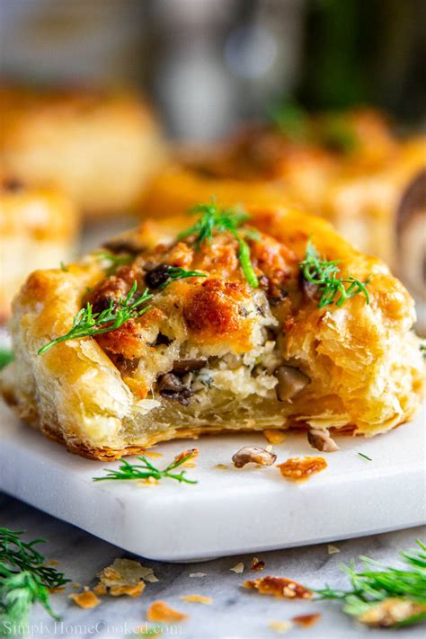 Chicken and Mushroom Puff Pastry Recipe - feastfulcuisine.com