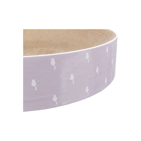 Drapak kartonowy, dla kota, liliowy, okrągły, śr.45 x 10 cm, z ...