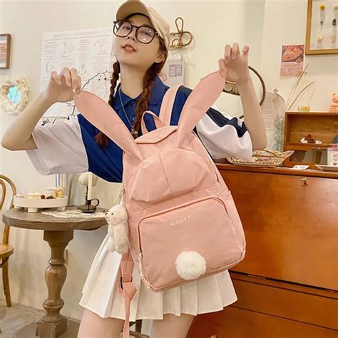 Girls Backpack Rabbit Ears Student School Bags for Kids – CRAZE