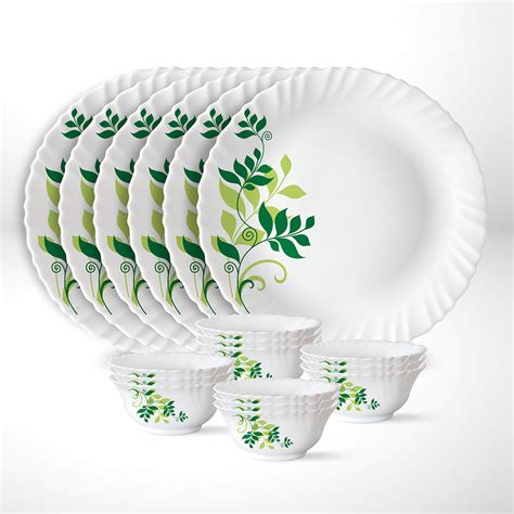 Buy Fern Thali Set 6 Plates + 12 Bowls at Best Price Online in India ...