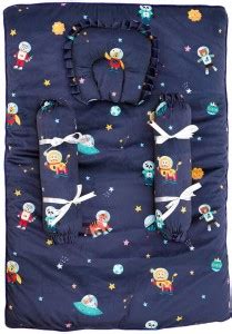 Baby Moo Space Soft Velvet U Pillow, 2 Side Bolsters Mattress Set ...