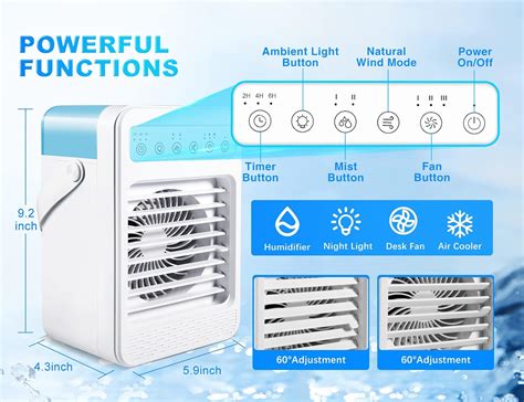 ZEYUMEE Portable Air Conditioner, 6-in-1 Evaporative India | Ubuy