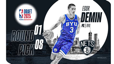 Nets take BYU G Egor Demin with 8th overall pick in 2025 NBA Draft