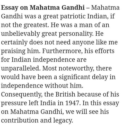 write an essay on my favorite freedom fighter - Brainly.in