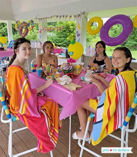 12th Birthday Pool Party BETESSIN Set Of 12 Birthday Invitation Cards