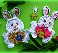 Image result for Crochet Bunny Applique