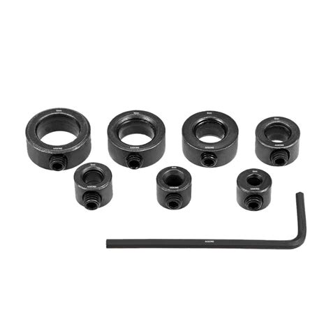 AASONS 7pcs Drill Bit Depth Stop Rings Set For Drilling Length Limiter ...
