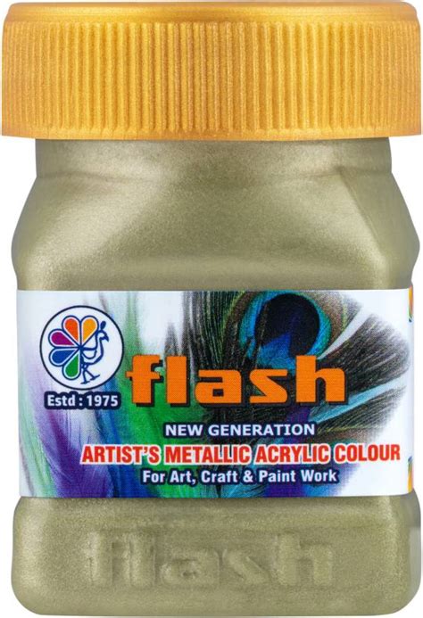 Flipkart.com | FLASH Metallic Color (Pistha, 50ml)