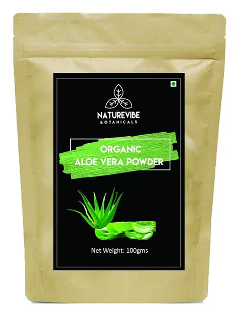 Buy Naturevibe Botanicals Organic Aloe Vera Powder - 100gm Online at ...