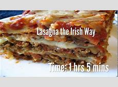 Lasagna the Irish Way Recipe   YouTube