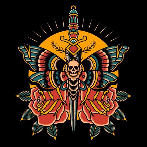 Traditional Tattoo Stencils, Traditional Heart Tattoos, Traditional ...