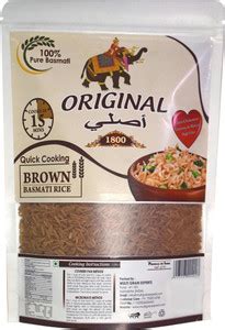 Original 1800 (Label) Brown Basmati Rice Brown Basmati Rice (Long Grain ...
