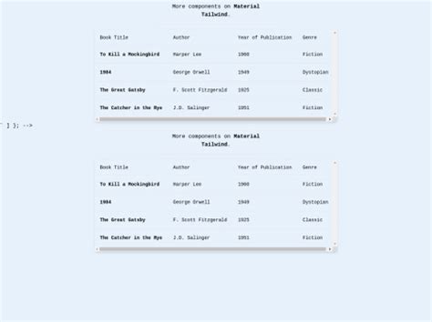 Image result for Scrollable Table Design