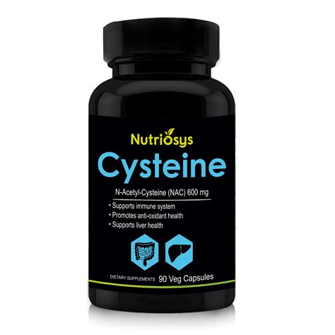 Nutriosys Cysteine 600mg - 90 Capsules – BIOTREX NUTRACEUTICALS