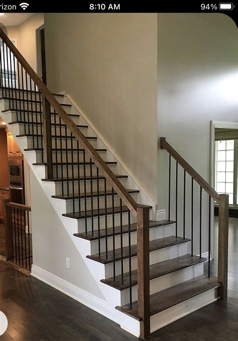 Modern stair upgrade midcentury staircase portland by portland stair ...