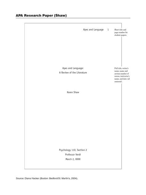 Image result for APA Style Paper Example