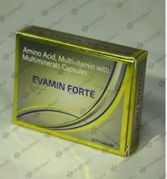 EVAMIN FORTE CAPSULE 10'S Price, Uses, Side Effects & Substitutes | Medkart