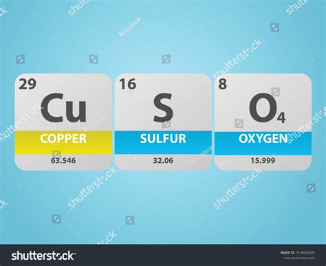 Copper Sulfate Cuso4 Molecule Simple Molecular Stock Vector (Royalty ...