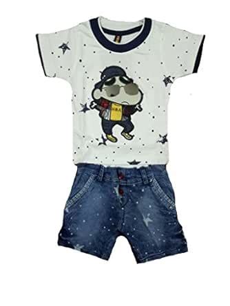 Boys Shinchan Tshirt n Pant Set : Amazon.in: Clothing & Accessories