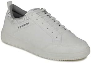 Buy ABROS Mens Park-4 ALGO8006 Synthetic Leather Sneaker Shoes_White ...
