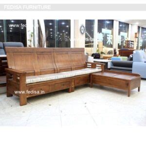Sofa Set Wooden L Shape Sheesham Wood Sofa Set Price Teak Wood Sofa Set ...