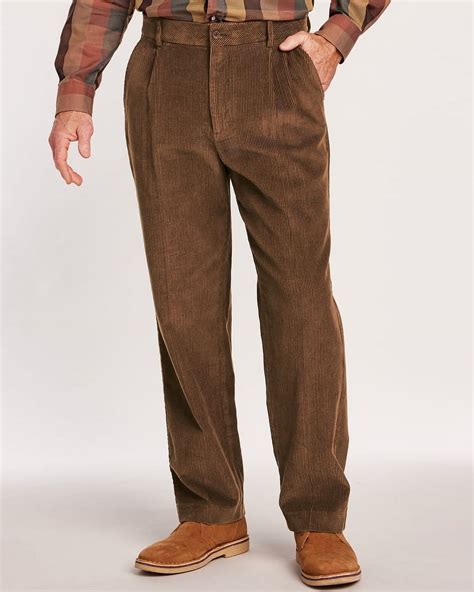Blair Mens John Blair Relaxed-Fit Hidden Elastic Wide-Wale Corduroy ...