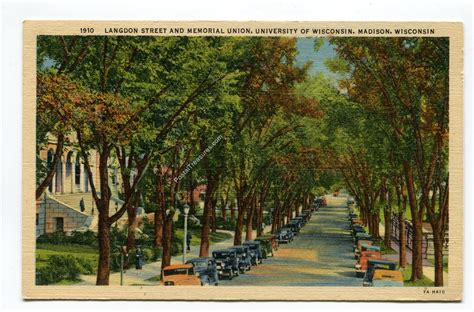 Langdon Street and Memorial Union University of Wisconsin Madison ...