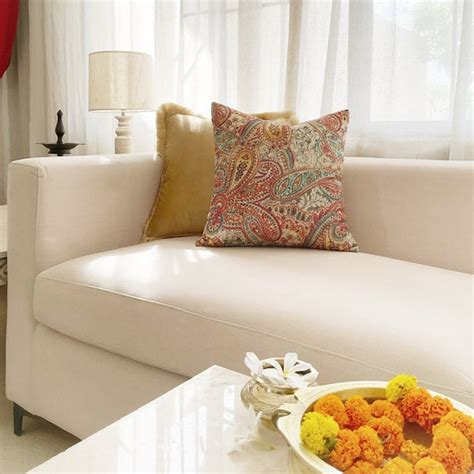Rangoli | Colourful Paisley Cushion Cover by Studio Covers