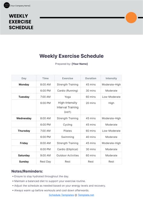 Image result for Developing a Weekly Workout Training Schedule
