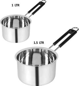 LINASHA Heavy Stainless Steel Sauce Pan/Milk Pan/Tea Pan/Tepeli/Patila ...