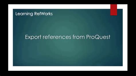 Export RefWorks to Excel 的图像结果