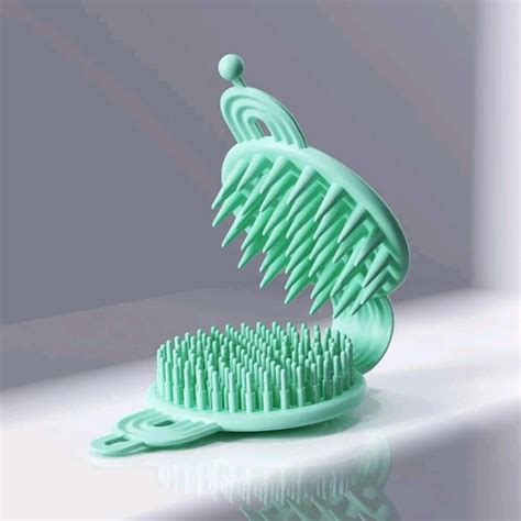 2 in 1 Double Sided Soft Body Bath Brush With Scalp Massaging Brush