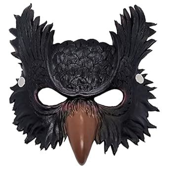 Buy Owl Mask Half Face Animal Mask Owl Cosplay Masquerade Halloween ...