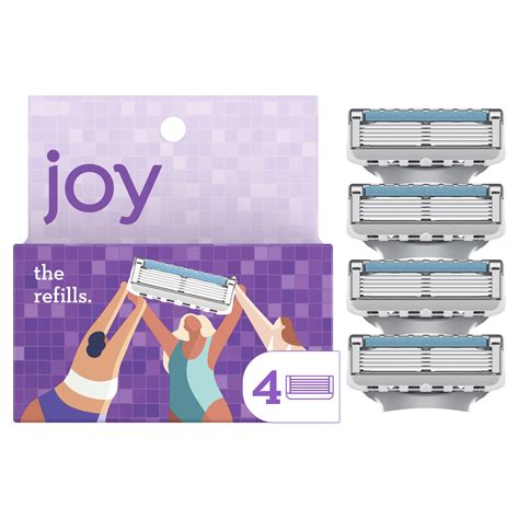 Amazon.com: joy razor blade cartridge refill for women, 4 blade refills ...