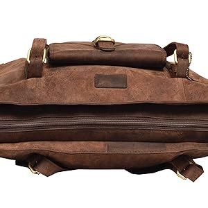 Buy LEADERACHI Genuine Leather Women's Shoulder Laptop Briefcase Bag at ...