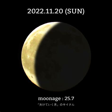 欠けていく月、天秤座の月 ｜11月20日の月からのメッセージ