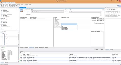 Image result for MySQL Add Foreign Key in Workbench