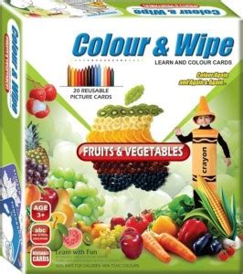 TECHNOCHITRA Colour & Wipe Reusable Picture Colouring & Learning Cards ...