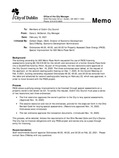 Fillable Online February 16, 2021 Initiated By: Colleen Gilger, CE ...