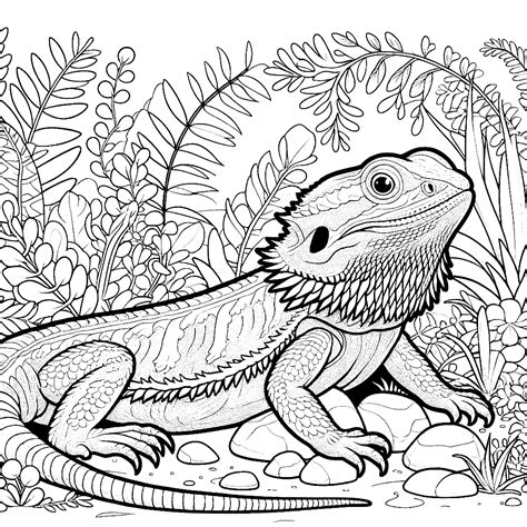 Coloring Sheet Bearded Dragon