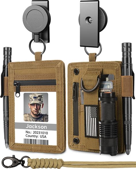 Amazon.com : TALONITE RFID 900D Nylon Tactical ID Badge Holder with ...
