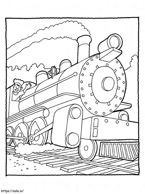 Diesel Train coloring page