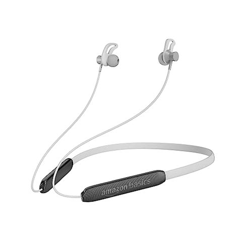 Amazon Basics in-Ear Wireless Neckband with Mic, Up to 22 Hours Play ...